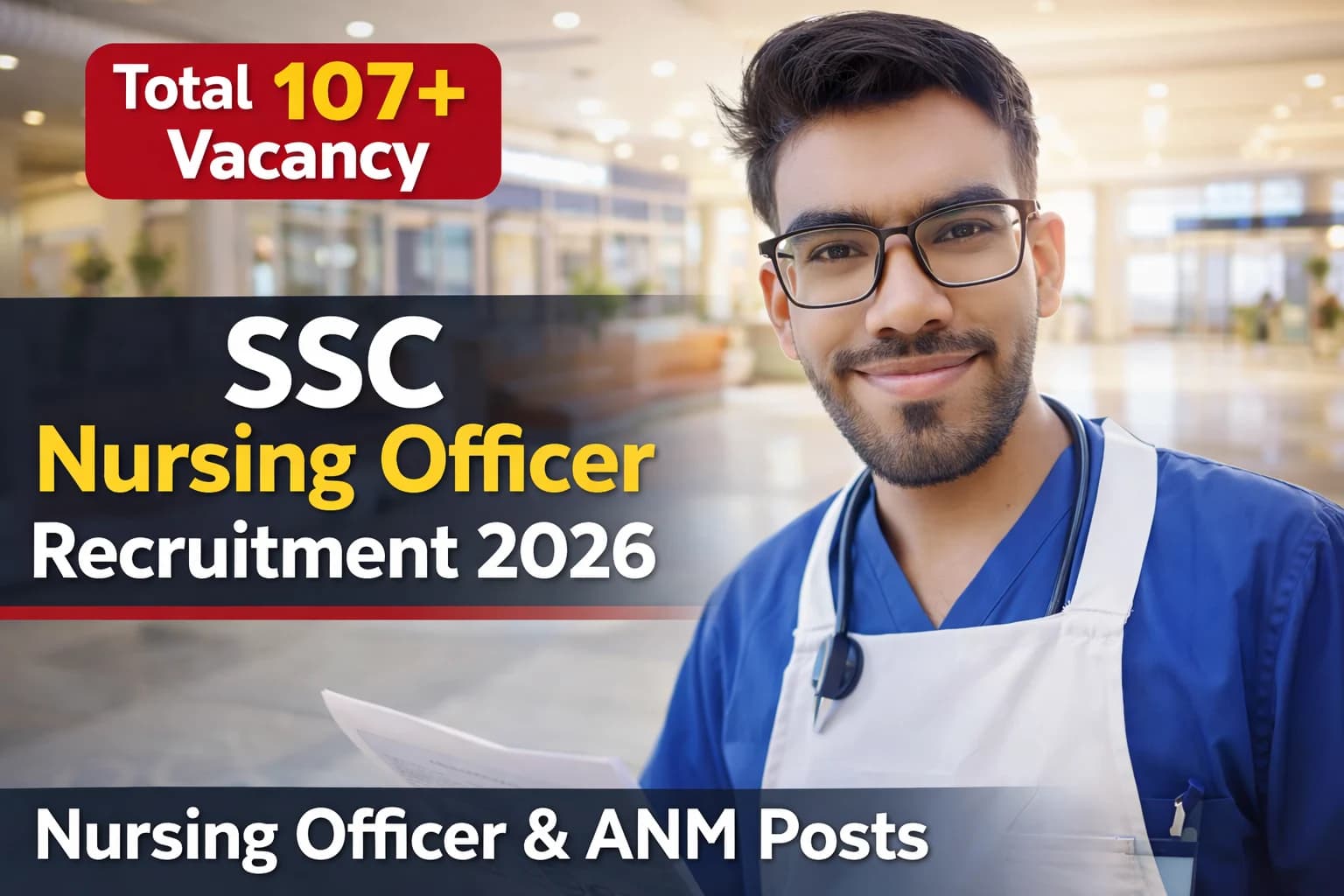 SSC Staff Nurse Vacancy 2026 (Phase 14): Notification, Eligibility & Apply Link
