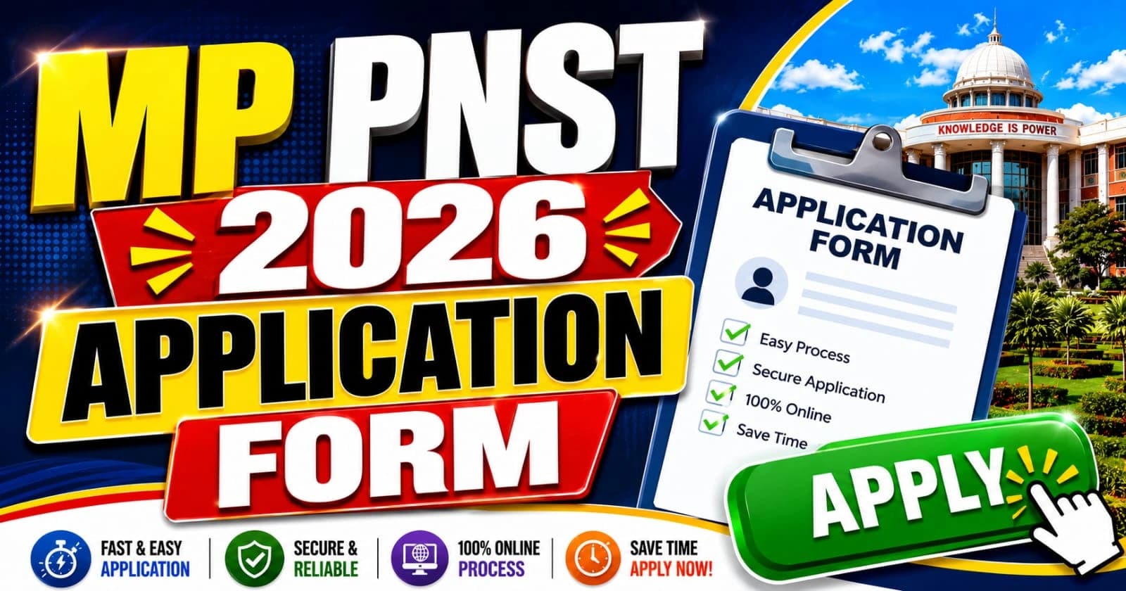MP PNST 2026: Application Form Out – Apply Online from 09 to 23 June 2026